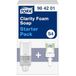 Tork Startpakket Zeep en Handdesinfectie Dispenser Wit S4, Dispenser en 1x Vulling Zuivere Schuimhandzeep, 964201, 6 stuks