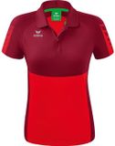 Erima Six Wings Polo Dames - Bordeaux / Rood | Maat: 38
