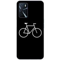 Oppo Bedrukt siliconen hoesje compatibel met Oppo A16 Bike hipster
