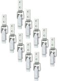 Alberts 10x Kofferslot met verzinkte haak 61x18mm