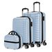NUMADA 3/4-delige set hard-case koffers, koffer 53 cm, medium 63 cm, groot 75 cm en toilettas - duurzaam, licht en veilig