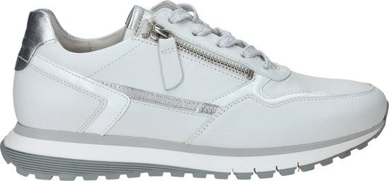 Gabor 378 Lage Sneakers Dames - Maat 39 - Wit - Suède