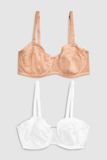 Next - Dames - 2 Strapless DD+ Beha's zonder vulling - Huidkleur