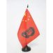 AZ FLAG Tafelvlag China met Mao Zedong 21x14 cm Polyester 100D Plastic Voet