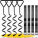 Gronankers Trampoline Set - Extra Veilige Premium Uitvoering - Trampoline Anker - Trampoline Bevestiging Vloer - Grondhaak - Verstelbare XXL Spanbanden - 2.50 m - Veilig