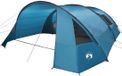 vidaXL Tente tunnel pour 6 personnes bleu et gris