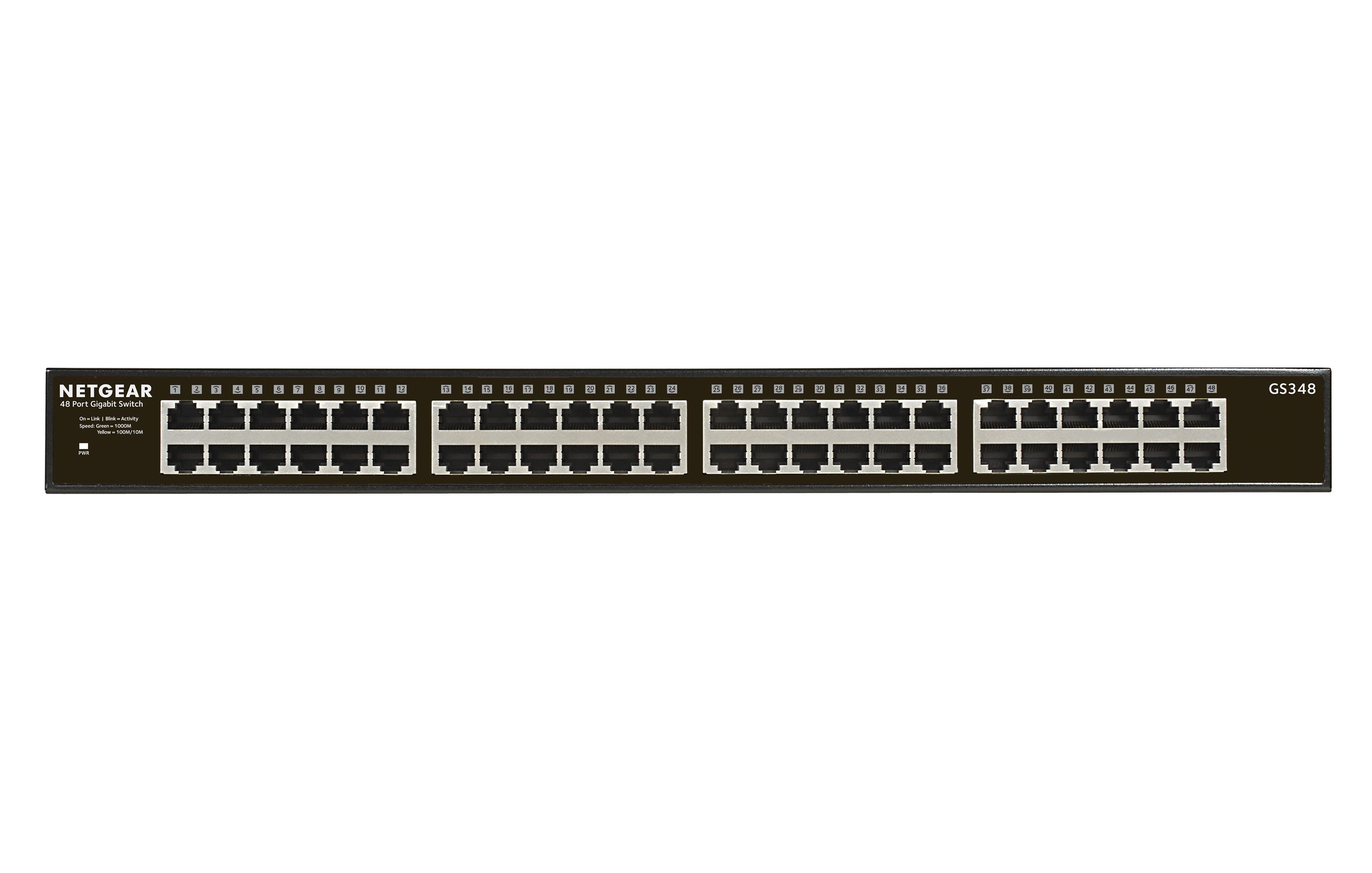 NETGEAR GS348 - Netwerk Switch - Unmanaged - 48 poorten - Gigabit