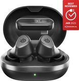 SteelSeries Arctis GameBuds - Zwart - Draadloze gamingoordopjes - 2,4-GHz en Bluetooth 5.3 - ANC/Transparency-modus - IP55-waterbestendigheid - 40 uur accuduur - Draadloos opladen - PS5, PC & Mobiel