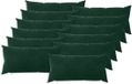 vidaXL Kussensloop 12 stuks Donkergroen 40 x 80 cm Fluweel