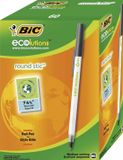 BIC Round Stic ECOlutions balpennen - doos van 50 - zwart - medium schrijfformaat