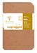 Clairefontaine Age Bag DUO 734176C Notitieboek, 9 x 14 cm, 96p, gelinieerd, Tabak, 2 stuks