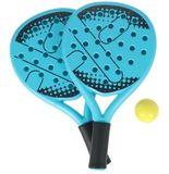 Alert Sport Padelset, 2 rackets met bal, blauw en oranje, kunststof