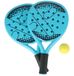 Alert Sport Padelset, 2 rackets met bal, blauw en oranje, kunststof