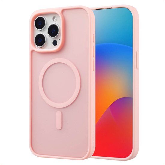 imoshion Color Guard Backcover met MagSafe voor de Apple iPhone 15 Pro Max - Lichtroze