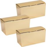 Santex Cadeaudoosje/Bonbondoosje - 11 x 5 cm - Bruiloft Bedankje - 50 stuks - Goud