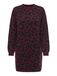 ONLY Robe en maille 'ONLJade' bordeaux / noir