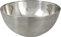 Svenska Living Kommetjes/schaaltjes mat zilver RVS D19 x 9.5 cm