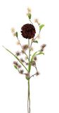 Kunstbloemen Allium 3-delige set kunstbloemen, donkerrood