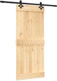 vidaXL Schuifdeur 90 x 210 cm Massief Beuken Hout Onbehandeld