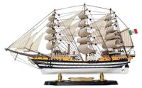 Bateau à voile en bois, 52 cm, décoration nautique