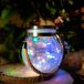 M Ledme - Meerkleurige lantaarn op zonne-energie voor buiten, SphereGlass RGB tuinlantaarns op zonne-energie van glas