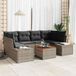 Maison Exclusive - Ensemble de canapé de jardin avec coussin 7 pcs Gris Poly rotin