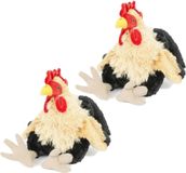 Semo Pluche kip/haan knuffel 23 cm (2 stuks)