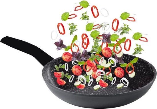 Cheffinger Koekenpan - 20cm - Zwart - Inductie