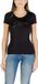 Guess Rhinestone Print Short Sleeve T-shirt with Round Neck Wo - Black