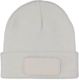 K-up Gerecycleerde muts met patch KP890 - White - One size