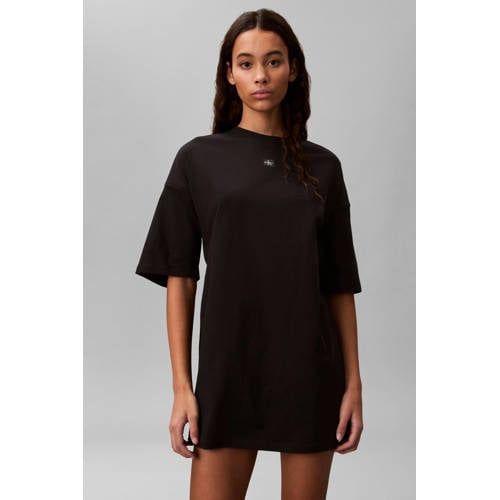 CALVIN KLEIN JEANS korte T-shirtjurk zwart