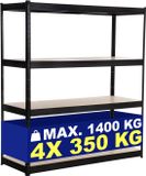 CLP Stelling 160x60x180 cm zwart