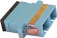 XtendLan SC-SC dubbele adapter, multimode, OM3, blauw, voor optische verdeeldozen