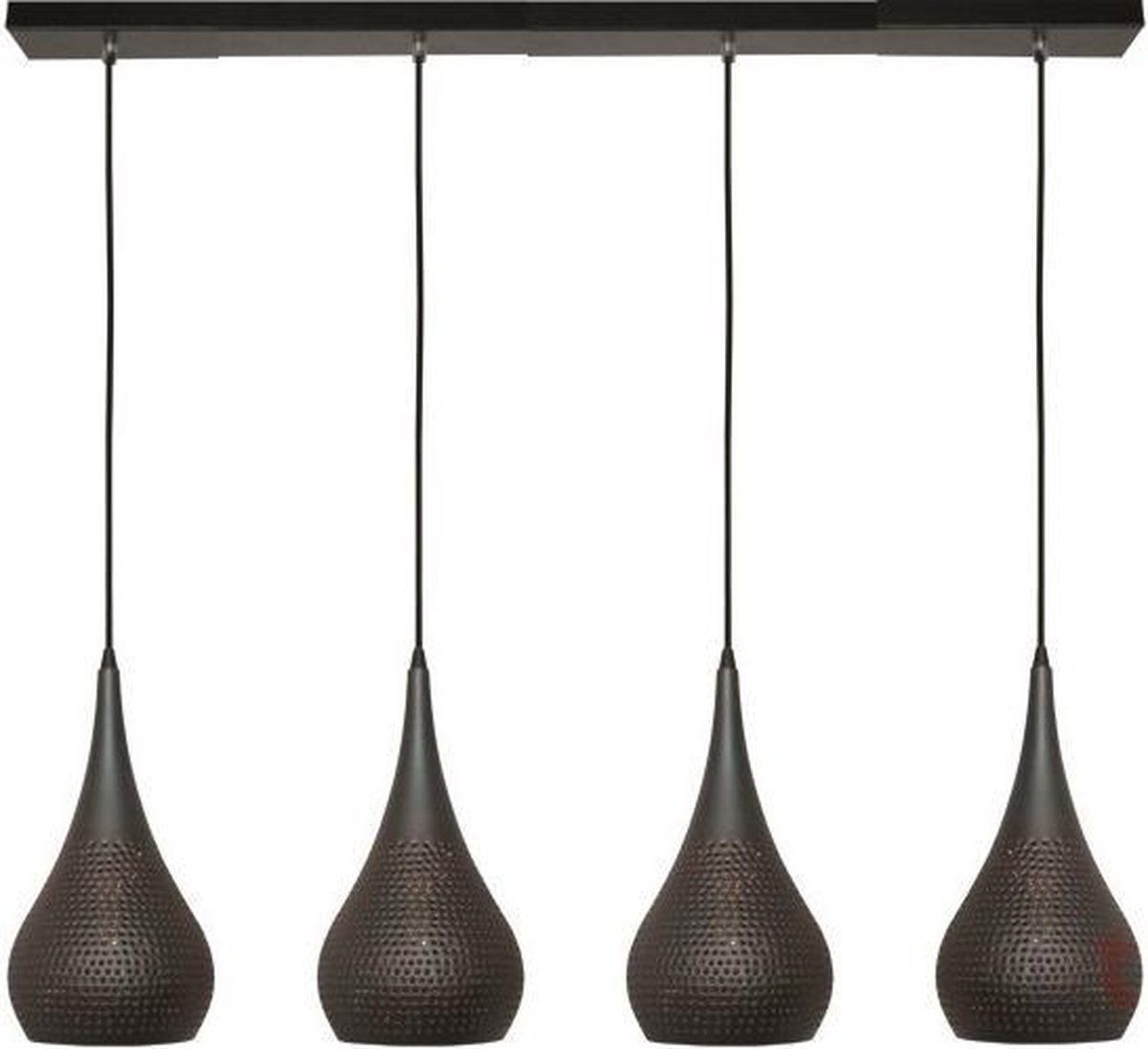 LT-Luce Hanglamp Bruciato Vintage Black Brown 120cm