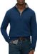 Superdry Wool Blend Half Zip Sweater Heren Blauw Maat M