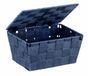 Wenko Adria Opbergmand met Deksel, Donkerblauw, 19 x 10 x 14 cm