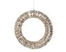 Lumineo Couronne lumineuse 600 micro-LED blanc chaud scintillant cadre doré dia 50 cm