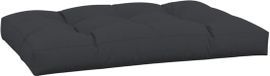 vidaXL Palletkussen 120x80x12 cm stof zwart