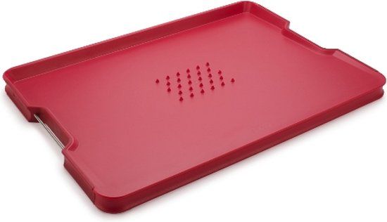 Joseph Joseph Cut&Carve Plus Extra Large Snijplank - Rood