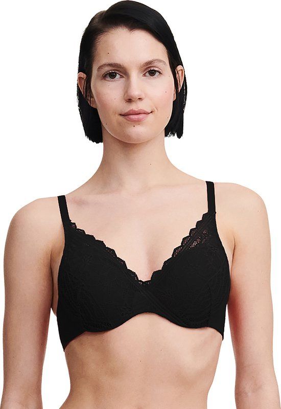 Chantelle Floral Touch Beugel BH - Zwart - 85D