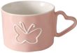 Merkloos / Sans marque Boltze Home Mok vlinder 370ml Ø9,8xH7cm