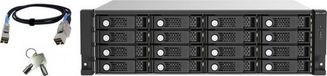 QNAP TL-R1620Sep-RP HDD-behuizing Zwart, Grijs 2.5/3.5"