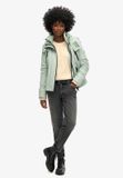 Superdry Mountain Windbreaker jas met capuchon Dames Sea Green