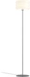 Eglo Tortora Vloerlamp - E27 - 160 cm - Chroom/Wit