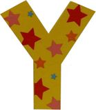 Bigjigs Toys Decoratieletter - Y - Hout - 7cm - Geel