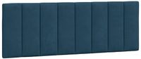 vidaXL Hoofdbordkussen "Hanko" 140 cm fluweel blauw