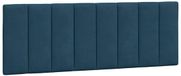 vidaXL Hoofdbordkussen "Hanko" 140 cm fluweel blauw