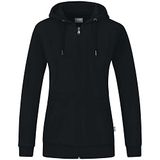 Jako Organic Jas Met Kap Dames - Zwart | Maat: 34