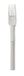 Gense Nobel Fourchette de table Acier inoxydable 16,6 cm Acier mat/brillant