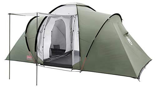 Coleman Ridgeline 4/6 Plus Tent voor 4/6 personen, vis-A-Vis tunneltent, campingtent, koepeltent met zonnedak, waterkolom 3.000 mm